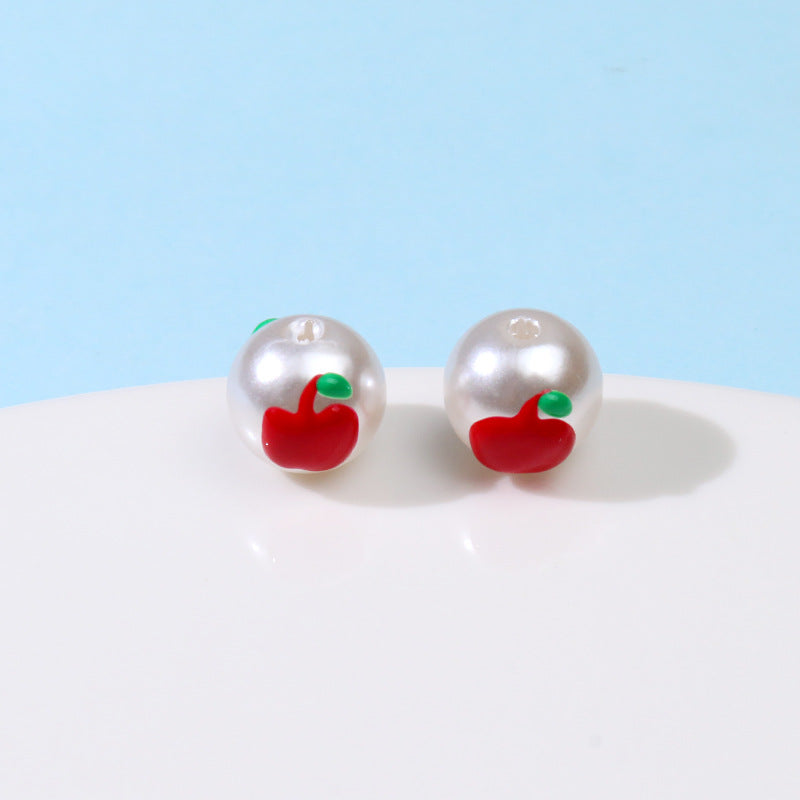 Wholesale Imitation Pearl Hand Painted Oil Drip Jewelry Accessories Beads